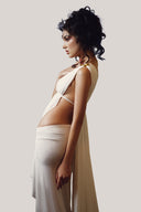 Blanche Déesse Cowl Neck Set for women, from La Vierge, The Viet Concept 