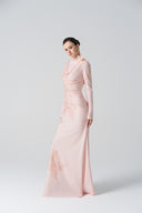 L'ALLÉE • Blossom Drift Pink Fishtail Gown
