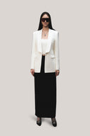 Gwen Sheath Shawl Lapel Silk Wool Blazer for women, from HOBB, The Viet Concept 