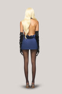 Mavis Bodycon Cowl Neck Silk Mini Dress for women, from Das La Vie, The Viet Concept 