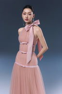 Bliss Pink Tulle Elegant Evening Gown for women, from JOSEPHINE, The Viet Concept