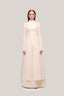 Cream Han Yen Bodycon Long Sleeved Woolen Top for women, from TINH, The Viet Concept 