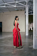 Quiet Grace Sculpted Draped Evening Gown for women, from DAS LA VIE, The Viet Concept 