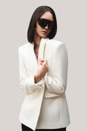 Gwen Sheath Shawl Lapel Silk Wool Blazer for women, from HOBB, The Viet Concept 