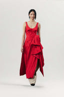 Quiet Grace Sculpted Draped Evening Gown for women, from DAS LA VIE, The Viet Concept 