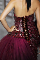 Emerge Mahogany Velvet Halter Gown with Cutout Detail for women, from DO LONG, The Viet Concept 