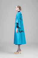 Poppy of the Moon Coat in Blue for women, from Tiny Ink, The Viet Concept 