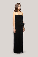 Deidre Strapless Open Shoulder Velvet Top for women, from Das La Vie , The Viet Concept 
