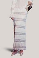 White Leia Off-Shoulder Maxi Dress for women, from La Vierge, the Viet Concept 