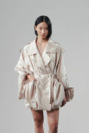 Luu Fluid Trench Silhouette Coat for women, from DAS LA VIE, The Viet Concept 