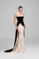 Lulwa Pearl-Embellished Silk Taffeta Evening Gown for women, from 21SIX, The Viet Concept