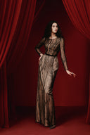 Gleam Illusion Glitter Tulle Evening Gown for women, from JOSEPHINE, The Viet Concept