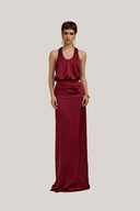  Hesperus Blouson Scoop Neck Silk Floor Length Dress for women, from POEM, The Viet Concept 