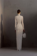 HA THANH VIET • Armetis Sculpted Jersey Maxi Evening Dress