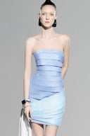 Lily Blue Sparkling Tapta Mini Dress for women, from Pham, The Viet Concept 