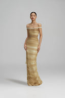 BYDI • Eira Ombre Beaded Mesh Couture Evening Gown