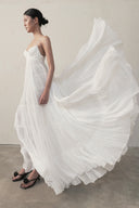Celestia Silk Tiered Maxi Dress for women, from DAS LA VIE, The Viet Concept