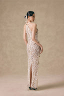 Le Corail 3D Floral Sequined Mesh Fishtail Gown for women, from VONTIER DE MONTIER, The Viet Concept