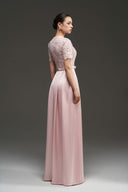 Floral Sequin Lace A-Line Dress with Silk Taffeta Skirt for women, from IHF STUDIO, The Viet Concept 