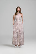 KEIRA TONG • Daphne Sheer Lace Sleeveless Collared Shirt Dress