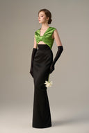 Advice Black Silk Taffeta Bow Cut-Out Gown for women, from IHF ATELIER, The Viet Concept