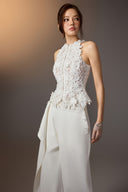 3D Floral Lace Peplum Top for women, from KEIRA TONG, The Viet Concept 
