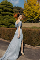 Blue Crystelle Maxi Dress for woman, from CALISTA, The Viet Concept