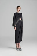  Asymmetric Sleeve Cut-Out Waist Dress for women, from GVLUX, The Viet Concept 