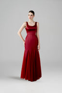 Ruby Sheer Silk Mesh Evening Maxi Dress for women, from DANG PHONG DESIGNER, The Viet Concept