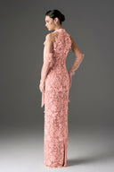 IHF STUDIO • Garden 3D Floral Lace Halter Maxi Dress