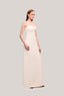 Cream Giai A-line Sleeveless Ribbed Burlap Maxi Dress for women, from TINH, The Viet Concept 