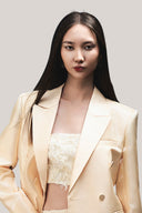  Farley Bodycon Back Zipper Taffeta Crop Top for women, from HOBB, the Viet Concept 