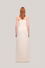Cream Giai A-line Sleeveless Ribbed Burlap Maxi Dress for women, from TINH, The Viet Concept 