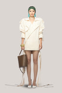 Vickie Straight Double Breasted Cotton Mini Dress for women, from Das La Vie, The Viet Concept 