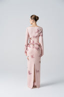 L'ALLÉE • Butterfly Veil Embellished Pencil Dress