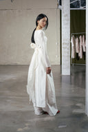 An Dung Elongated Silk Gown for women, from DAS LA VIE, The Viet Concept