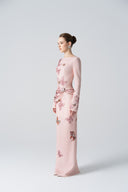 L'ALLÉE • Butterfly Veil Embellished Pencil Dress