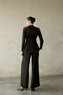 Alva Crystal Embellished Satin Tailored Suit for women, from DANG PHONG DESIGNER, The Viet Concept