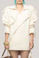 Vickie Straight Double Breasted Cotton Mini Dress for women, from Das La Vie, The Viet Concept 