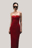 Edana Sheath Open Shoulder Velvet Midi Dress for women, from HOBB, The Viet Concept 