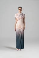 L'ALLÉE • Blush Horizon Ombre Midi Dress