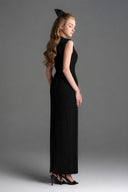 IHF STUDIO • Amara Lyon Velvet Crystal Midi Column Dress