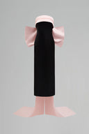 Strapless Fold Over Midi Dress with Oversized Bow Back Train for women, from IHF STUDIO, The Viet Concept 