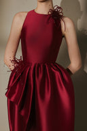 ARTI APPAREL • Seren Taffeta Hand-Beaded Flower Luxury Gown