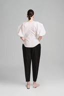 White Knotted Scarf Blouse for women, from Lecia, The Viet Concept 