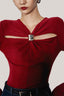 Scarlett Bodycon Cut-Out Jersey Top for women, from HOBB, The Viet Concept 