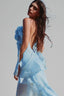 Blue Chiffon Maxi Dress for women, from Xita, The Viet Concept