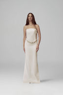 White Celestia Maxi Dress for woman, from POEM, The Viet Concept 