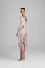 Terell Mermaid Side Slit Silk Satin Floor Length Dress for women, from Ha Thanh Viet, The Viet Concept 