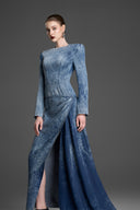 GVLUX • Washed Asymmetric Flap Dress